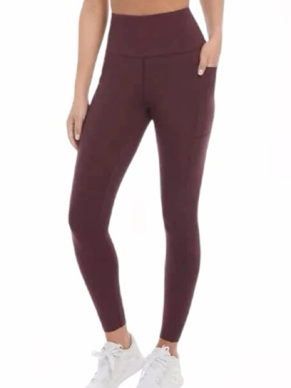 Danskin (XL) Ultra High Ankle Legging Tight with Pockets Midweight Soft Brushed - Picture 2 of 15